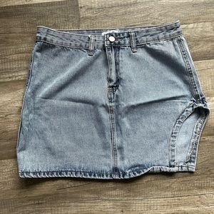 Hazel & Olive Jean Mini Skirt
